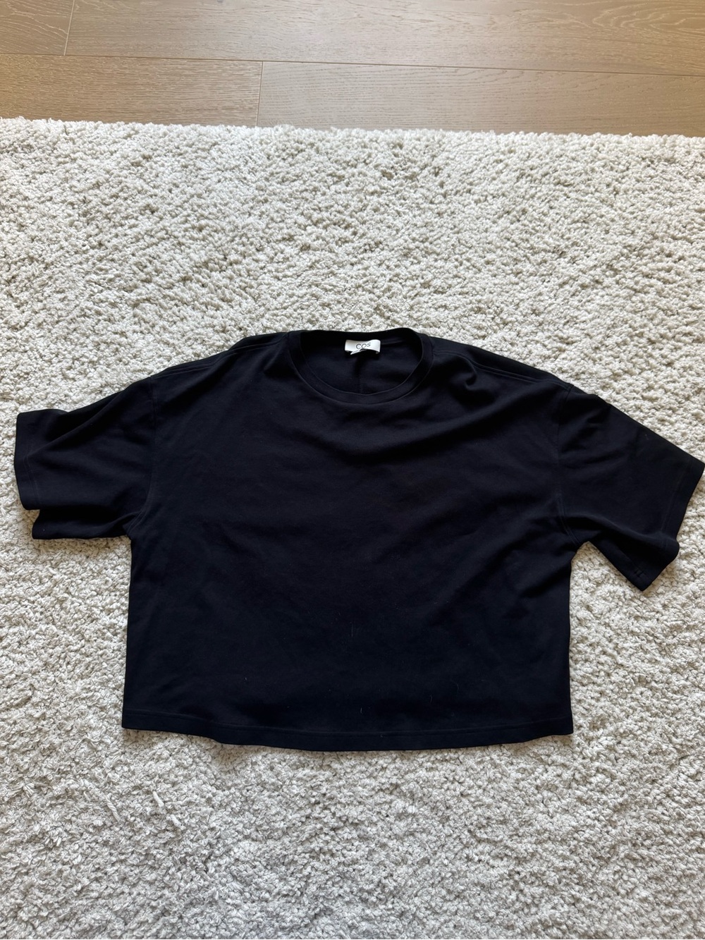 COS Oversized Boxy Cotton T-Shirt - Picture 3 of 7